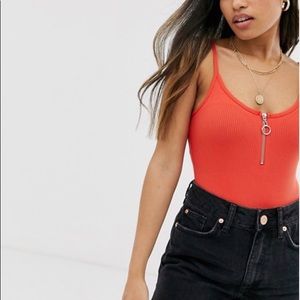 ASOS Petite Orange Body Suit